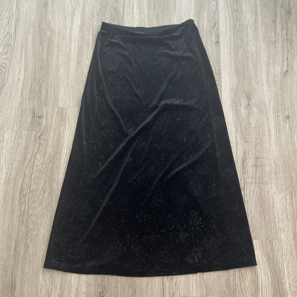Ralph Lauren Dresses & Skirts - Ralph Lauren vintage suede with glitter maxi skirt size L